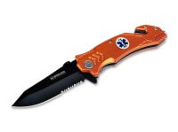 Taschenmesser, Orange, Flipper, Linerlock, 440A, Aluminium Taschenmesser, Orange, Flipper, Linerlock, 440A, Aluminium