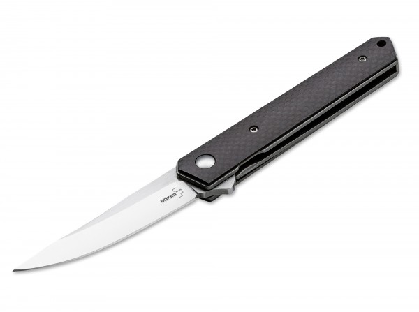 Taschenmesser, Schwarz, Flipper, Linerlock, VG-10, Kohlefaser