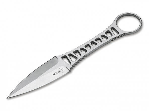 Feststehendes Messer, Silber, 440C, Edelstahl