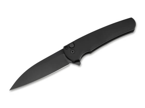 Taschenmesser, Schwarz, Flipper, Button Lock, MagnaCut, Aluminium