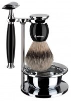 Rasierhobel, Schwarz, Edelharz Rasierhobel, Schwarz, Edelharz