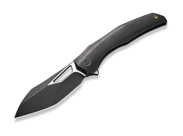 Taschenmesser, Schwarz, Daumenöffnung, Framelock, CPM-20CV, Titan