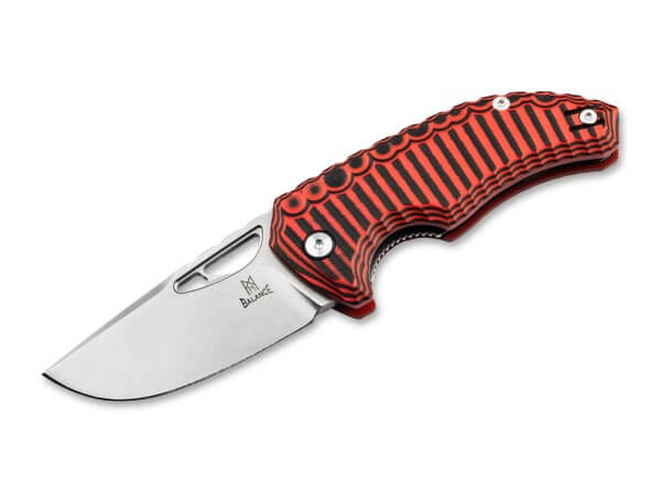 Taschenmesser, Rot, Daumenöffnung, Linerlock, N690, G10