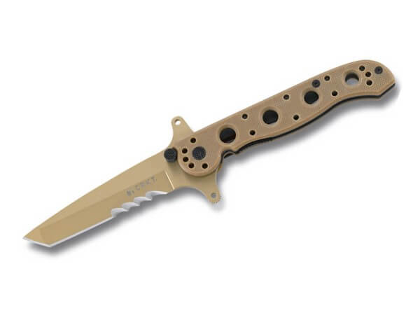 Taschenmesser, Khaki, Flipper, Linerlock, 8Cr14MoV, G10