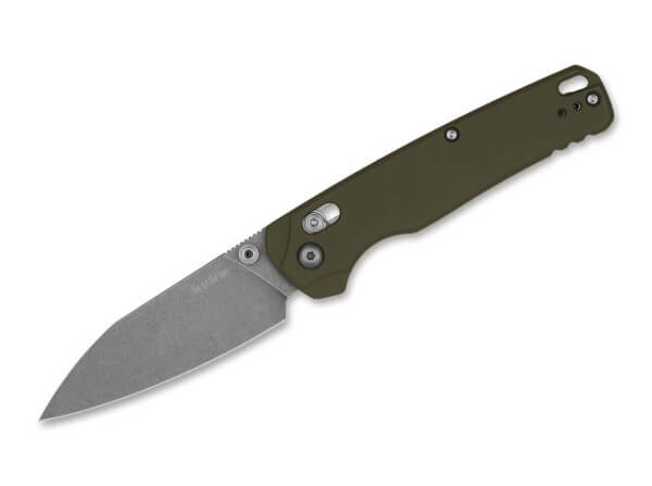 Taschenmesser, Grün, Daumenpin, Schieberiegel, CPM-3V, Aluminium
