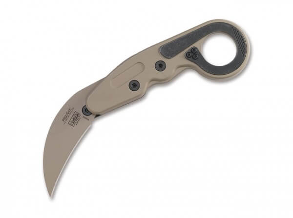 Taschenmesser, Khaki, Daumenöffnung, Kinematic, D2, Aluminium