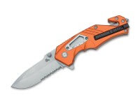 Taschenmesser, Orange, Flipper, Linerlock, D2, Aluminium Taschenmesser, Orange, Flipper, Linerlock, D2, Aluminium