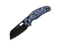 Taschenmesser, Blau, Daumenöffnung, Button Lock, Nitro-V, Micarta Taschenmesser, Blau, Daumenöffnung, Button Lock, Nitro-V, Micarta