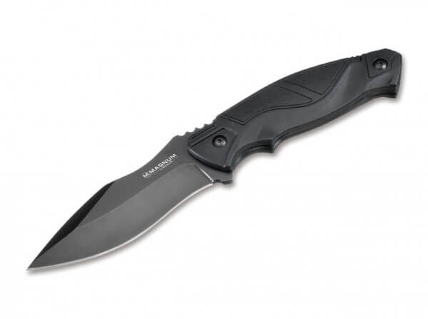 Feststehendes Messer, Schwarz, Feststehend, 440C, Kunststoff