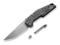 Taschenmesser, Grau, Flipper, Framelock, CPM-20CV, Titan Taschenmesser, Grau, Flipper, Framelock, CPM-20CV, Titan