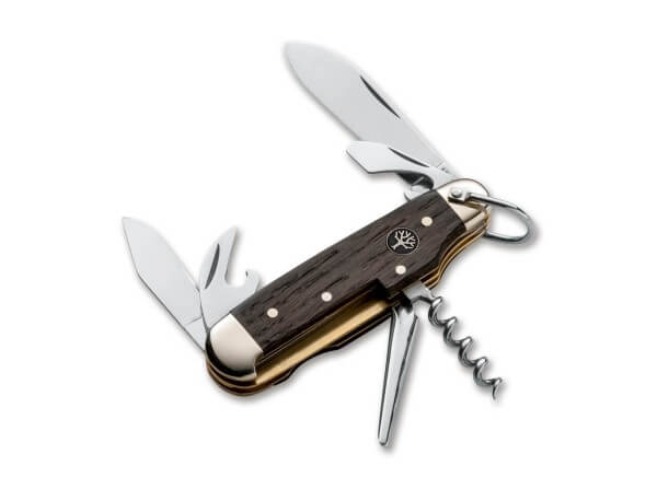 Taschenmesser, Braun, Nagelhau, Slipjoint, 4034, Neusilber