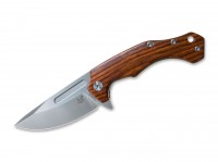Taschenmesser, Braun, Flipper, Linerlock, N690, Cocoboloholz Taschenmesser, Braun, Flipper, Linerlock, N690, Cocoboloholz