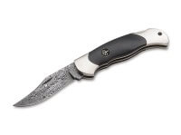 Taschenmesser, Braun, Nagelhau, Backlock, Damast, Grenadillholz Taschenmesser, Braun, Nagelhau, Backlock, Damast, Grenadillholz