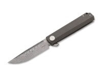 Taschenmesser, Grün, Flipper, Framelock, Damast, Micarta Taschenmesser, Grün, Flipper, Framelock, Damast, Micarta