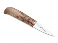 Feststehendes Messer, Braun, 12C27, Maserbirkenholz Feststehendes Messer, Braun, 12C27, Maserbirkenholz