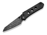 Taschenmesser, Schwarz, Daumenpin, Backlock, Damast, Micarta Taschenmesser, Schwarz, Daumenpin, Backlock, Damast, Micarta