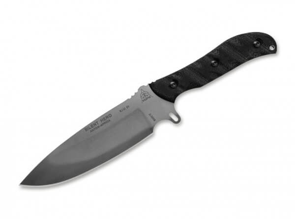 Feststehendes Messer, Schwarz, 1095, Micarta