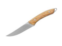 Feststehendes Messer, Braun, N690, Olivenholz Feststehendes Messer, Braun, N690, Olivenholz