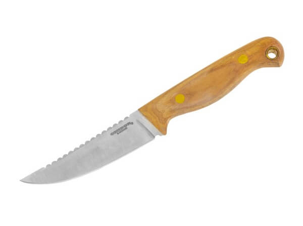 Feststehendes Messer, Braun, Feststehend, 420HC, Hickoryholz