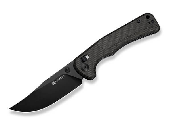 Taschenmesser, Grün, Daumenpin, Schieberiegel, 9Cr18MoV, Micarta