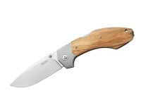 Taschenmesser, Braun, Daumenpin, Backlock, M390, Olivenholz Taschenmesser, Braun, Daumenpin, Backlock, M390, Olivenholz