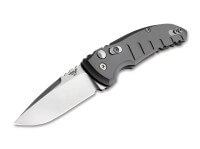 Taschenmesser, Grau, Druckknopf, Button Lock, CPM-154, Aluminium Taschenmesser, Grau, Druckknopf, Button Lock, CPM-154, Aluminium