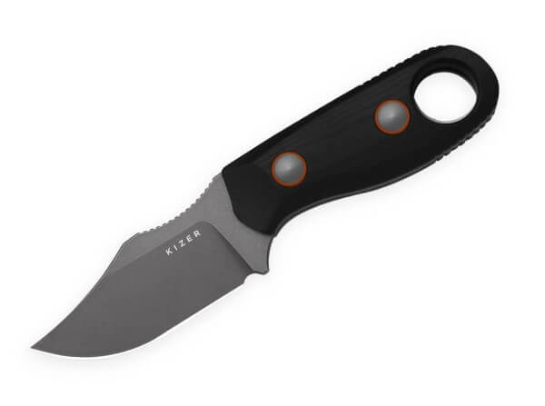 Feststehendes Messer, Schwarz, D2, G10