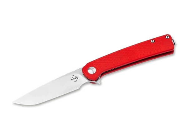 Taschenmesser, Rot, Flipper, Double Detent Ball, 14116, Polypropylen
