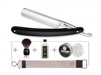 Rasiermesser, Schwarz, Kohlenstoffstahl, Kunststoff Rasiermesser, Schwarz, Kohlenstoffstahl, Kunststoff