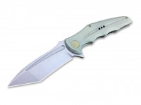 Taschenmesser, Grün, Flipper, Framelock, CPM-S-35VN, Titan Taschenmesser, Grün, Flipper, Framelock, CPM-S-35VN, Titan