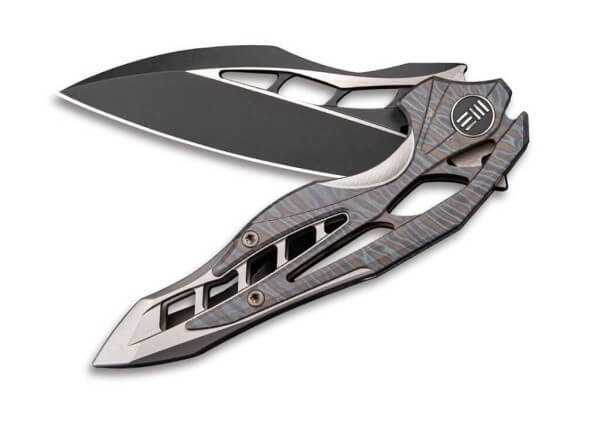 Taschenmesser, Mehrfarbig, Flipper, Framelock, M390, Titan