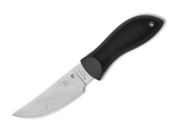 Feststehendes Messer, Grau, Damast, FRN