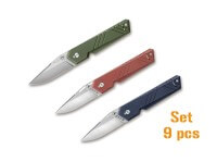 Taschenmesser, Mehrfarbig, Daumenpin, Sonstiges, X35Cr16N, Polyamid Taschenmesser, Mehrfarbig, Daumenpin, Sonstiges, X35Cr16N, Polyamid