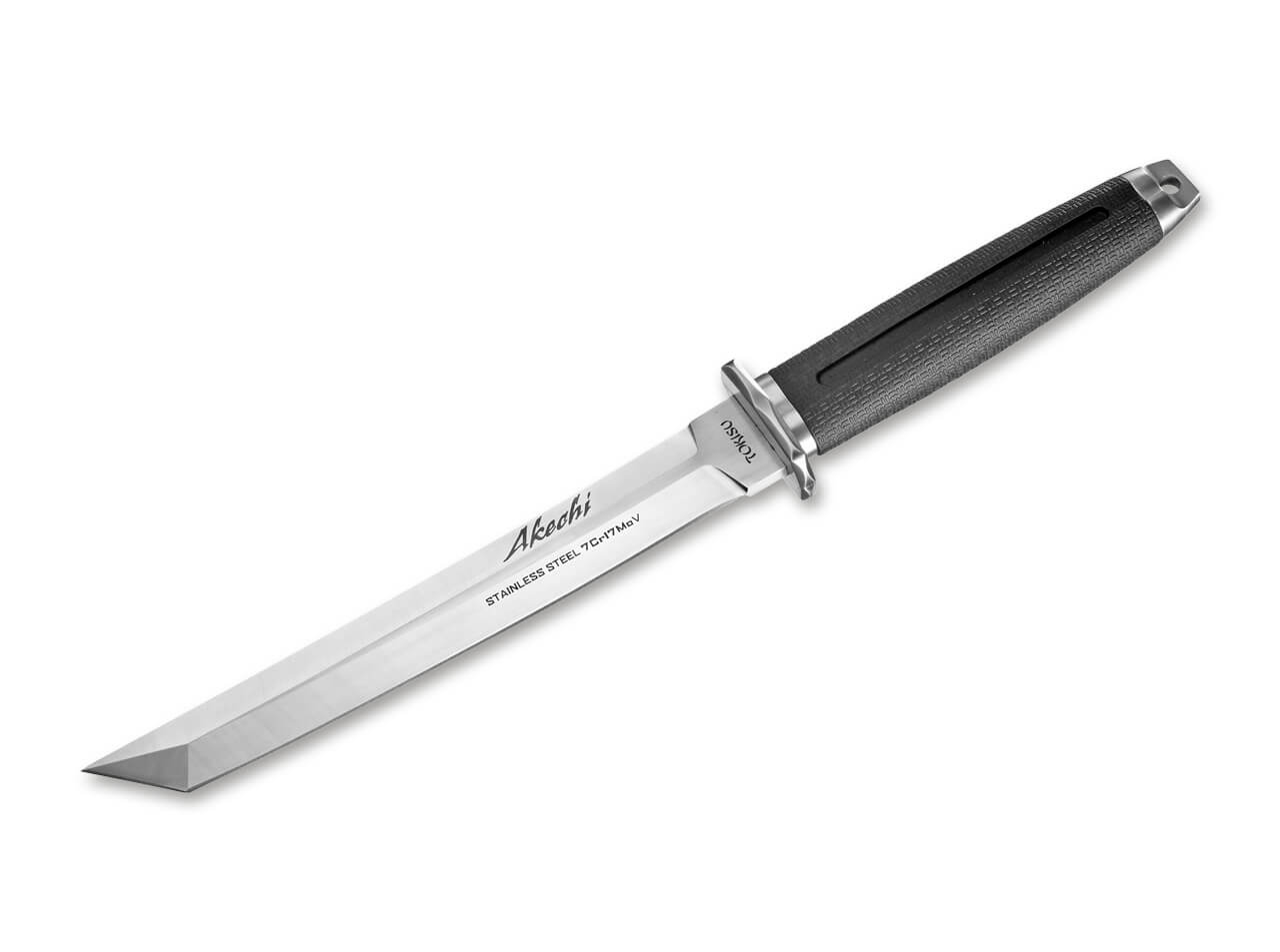 Tokisu Knives AKECHI Messer Fahrtenmesser 7Cr17MoV Stahl Rubber Handle 32382 
