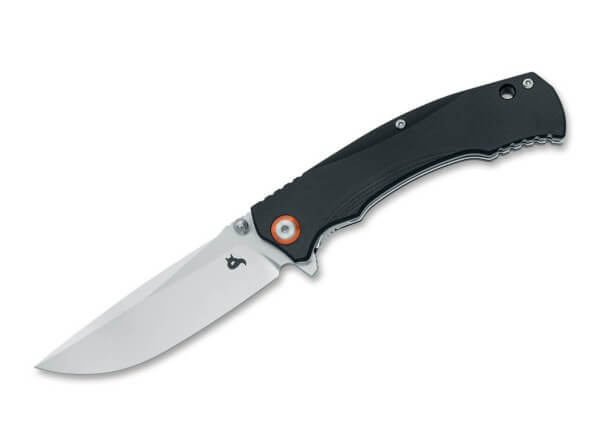 Taschenmesser, Schwarz, Flipper, Linerlock, D2, G10