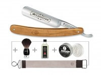 Rasiermesser, Braun, Edelstahl, Olivenholz Rasiermesser, Braun, Edelstahl, Olivenholz