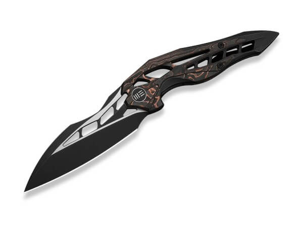Taschenmesser, Bronze, Flipper, Framelock, Edelstahl, Titan