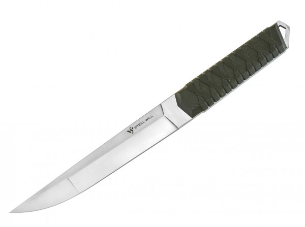 Feststehendes Messer, Grün, Feststehend, 9Cr15MoV, G10