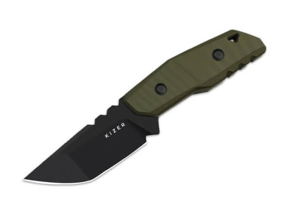 Feststehendes Messer, Grün, AEB-L, G10