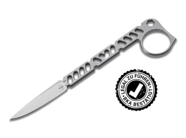 Feststehendes Messer, Silber, Feststehend, D2, Edelstahl