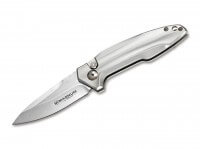 Taschenmesser, Silber, Druckknopf, Druckknopf, 440A, Aluminium Taschenmesser, Silber, Druckknopf, Druckknopf, 440A, Aluminium
