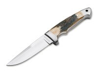 Feststehendes Messer, Braun, 440C, Hirschhorn Feststehendes Messer, Braun, 440C, Hirschhorn