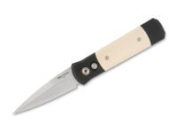 Taschenmesser, Weiß, Druckknopf, Button Lock, 154CM, Aluminium Taschenmesser, Weiß, Druckknopf, Button Lock, 154CM, Aluminium