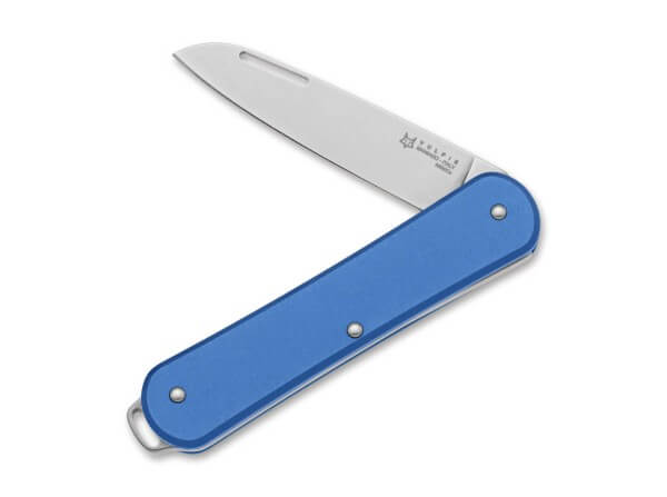 Taschenmesser, Blau, Nagelhau, Slipjoint, N690, Aluminium