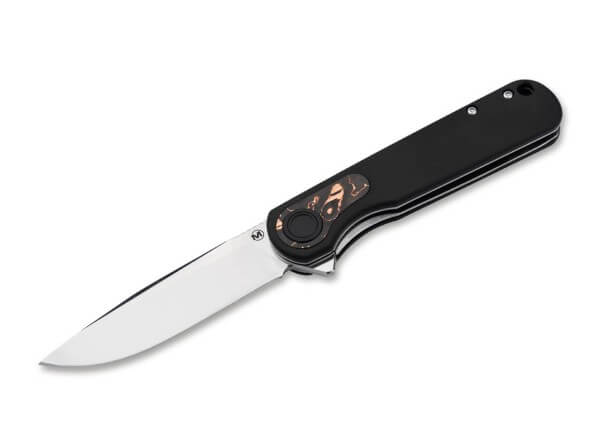 Taschenmesser, Schwarz, Flipper, Linerlock, 440B, G10