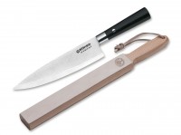 Kochmesser, Schwarz, Damast, Schichtholz Kochmesser, Schwarz, Damast, Schichtholz