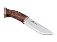 Feststehendes Messer, Braun, Edelstahl, Maserbirkenholz Feststehendes Messer, Braun, Edelstahl, Maserbirkenholz