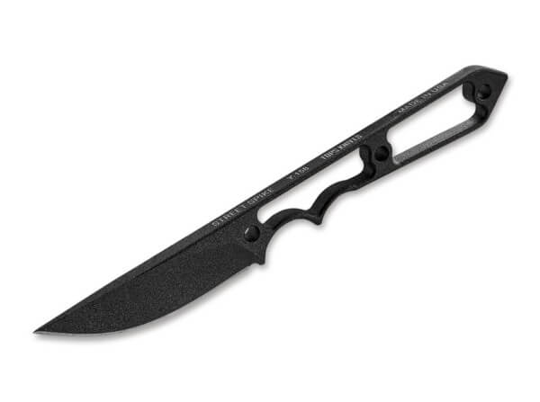 Feststehendes Messer, Schwarz, 1095, Stahl
