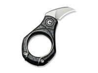 Taschenmesser, Schwarz, Flipper, Slipjoint, 14C28N, Kohlefaser Taschenmesser, Schwarz, Flipper, Slipjoint, 14C28N, Kohlefaser