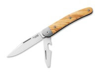 Taschenmesser, Braun, Nagelhau, Slipjoint, M390, Olivenholz Taschenmesser, Braun, Nagelhau, Slipjoint, M390, Olivenholz